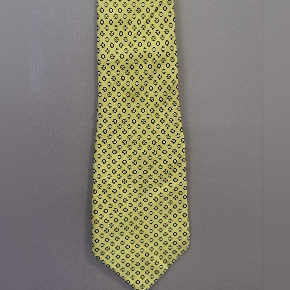 Gianfranco RUFFININI SILK‎ TIE. GEOMETRIC PATTERN